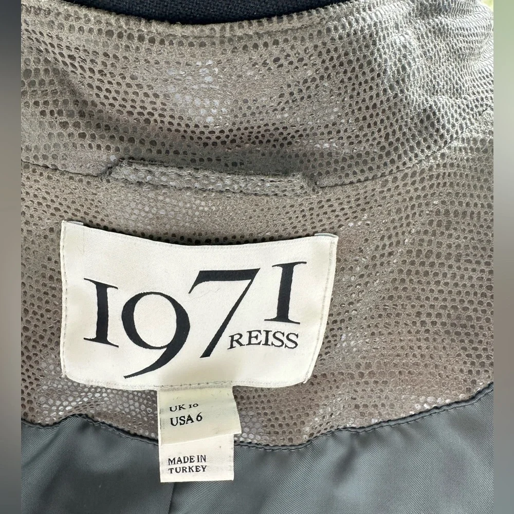 Reiss 1971 Leather Jacket (Brown) size UK 10/US6 - Picture 15 of 16